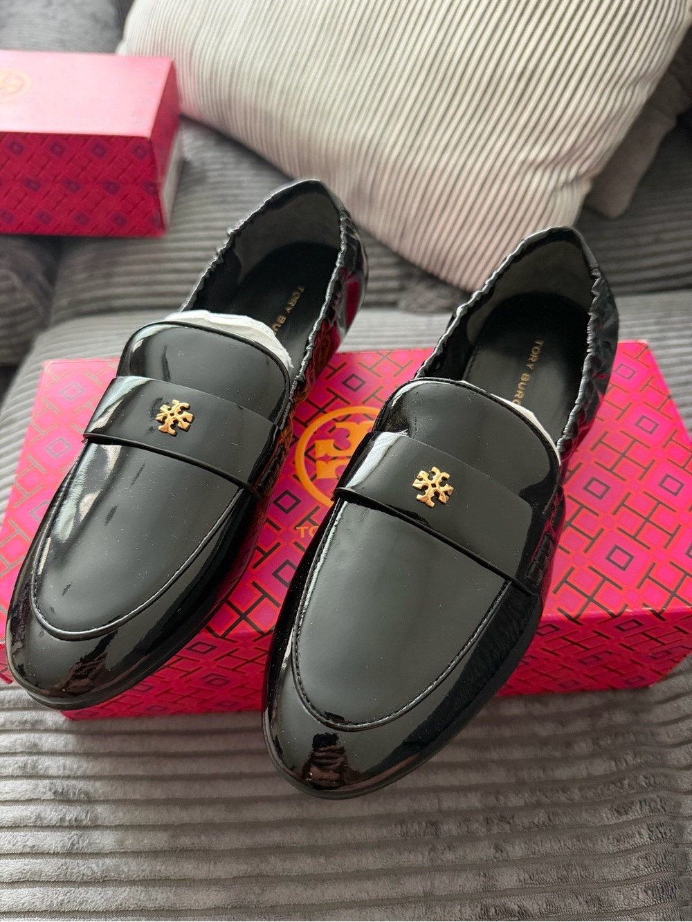 Tory Burch Womens Ballet Loafers Perfect Black 1 6 Medium